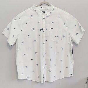 O'Neill Quiver Stretch Short Sleeve Mens Button Down Shirt 4XL
